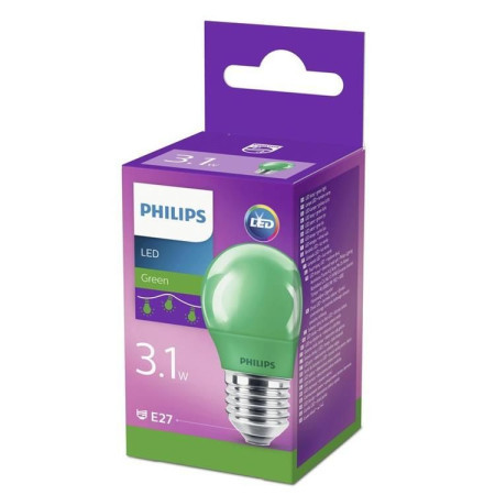 Philips LED sijalica 3.1w(25w) p45 e27 zelena 1pf/6, 929001394258, ( 19858 )