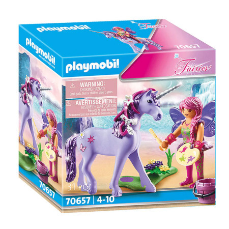 Playmobil fairies vila ukrašava jednoroga ( 35041 )