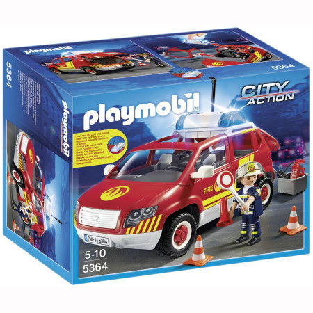 Playmobil vatrogasci šef i vozilo 5364 ( 13475 ) - Img 1