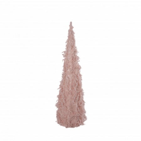 Plush cone, jelka, plišana, roze, LED, 60cm ( 761043 )