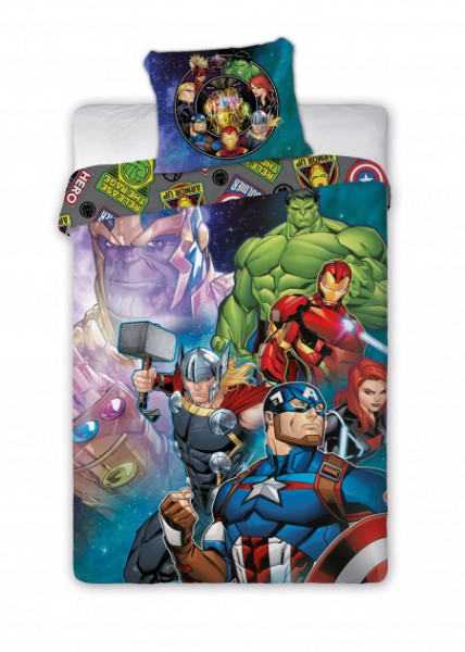 Posteljina za decu avengers 140x200+70x90cm ( 5907750590711 ) - Img 1