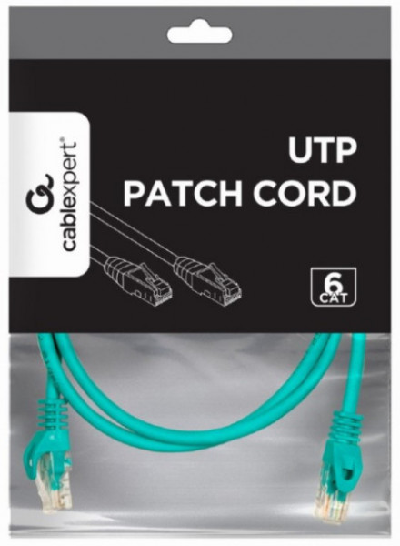 PP6U-2M/G Gembird Mrezni kabl, CAT6 UTP Patch cord 2m green