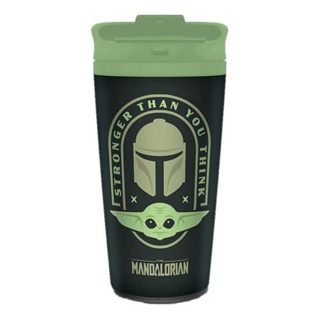 Pyramid International Star Wars: The Mandalorian (Stronger Than You Think) Metal Travel Mug ( 052074 )