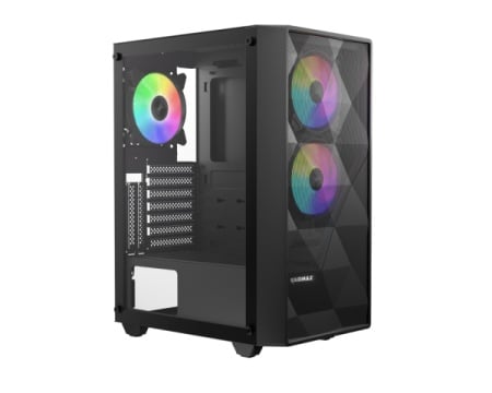 Raidmax Meshian X902 S, 3x RGB fan/Crni/Window/X902TBS Kuciste