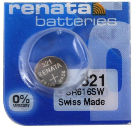 Renata baterija 321 1,55V srebro oksid dugme baterija za SAT, Pakovanje 1kom - Img 1