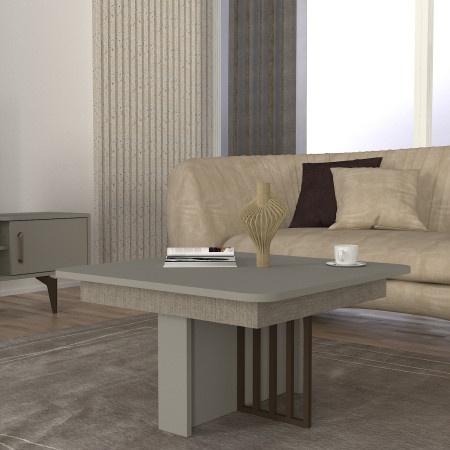 Roi klub sto sivo-textile ( 0000439 )
