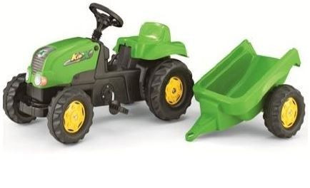 Rolly toys Kid Traktor na pedale sa prikolicom - zeleni ( 12169 ) - Img 1