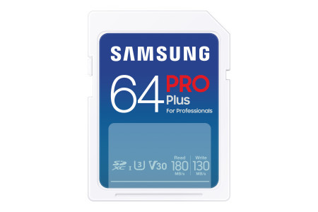 Samsung MicroSD 64GB, pro plus, SDXC, UHS-I U3 V30 A2 ( MB-SD64S/EU )