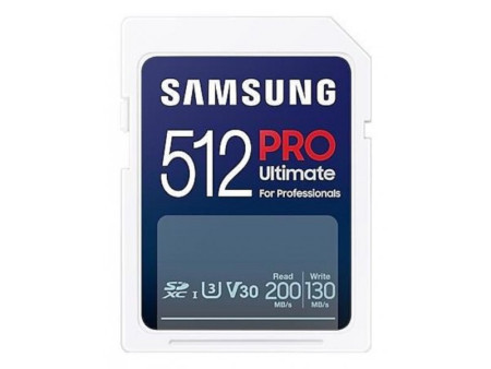 Samsung SD card 512GB, pro ultimate, SDXC, UHS-I U3 V30 ( MB-SY512SB/WW ) - Img 1