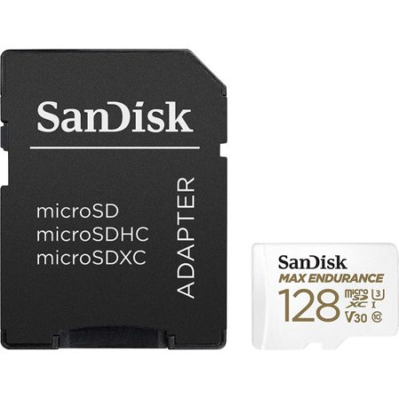 SanDisk SDHC 128GB micro +SD Adap. 60.000 sati MAX ENDURANCE - Img 1