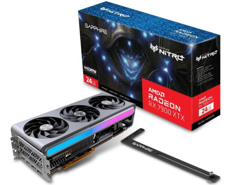 Sapphire AMD radeon RX 7900 XTX 24GB 384bit nitro+ RX 7900 XTX gaming OC VAPOR-X 24GB grafička kartica (11322-01-40G) - Img 1