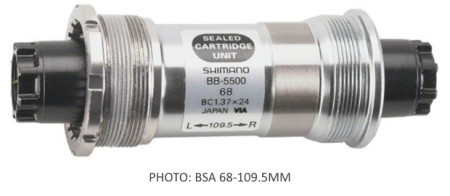 Shimano srednja glava 105 bb-5500, bsa, 68-109.5mm, hollow axle w/o fixing bolt, ind.pack ( EBB5500B09/F15-7 )
