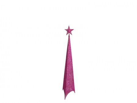 Shiny, jelka, svetlucava, roze, 100cm ( 760004 ) - Img 1
