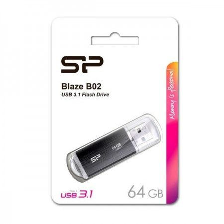 Silicon Power B02 64GB black USB 3.1 flash memorija ( UFSB0264K/Z ) - Img 1