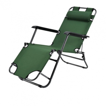 Sklopiva prenosiva kamping ležaljka stolica - velika zelena (178 x 47 CM)