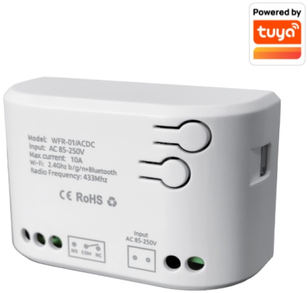 Smart prekidac, 1x beznaponski relej, WIFI+ RF