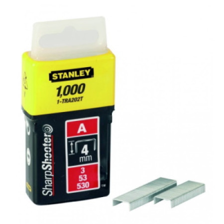 Stanley klamerice tip A 1000kom 4mm ( 1-TRA202T )