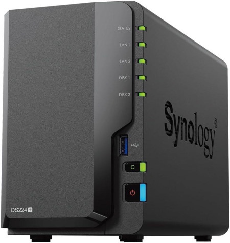 Synology ds224+, diskstation+ serija, 2hdd, 2lan, 2usb nas ( 5261 )-1