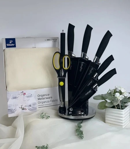Tchibo Set stolnjak i cheffinger set rotirajućih noževa ( 359283 )