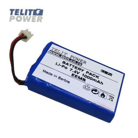 TelitPower baterija Li-Po 7.4V 1000mAh za WS6933 Satlink Total TV Tragač signala ( P-1544 ) - Img 1