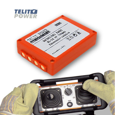 TelitPower reparacija baterije NiCd 6V 700mAh za daljinski upravljač HBC Radomatic ( P-0763 )
