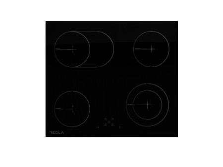 Tesla staklokeramička/ 4 zone/ 60 cm/ crna ugradna ploča ( HV6420SB ) - Img 1