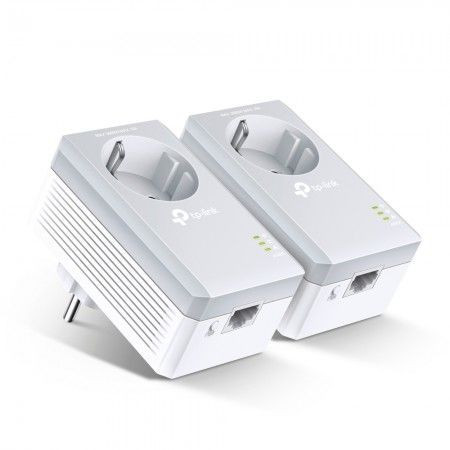 TP-LINK AV600 Passthrough Powerline KIT (2x), 1xFast port, 600Mbps Powerline ( TL-PA4010P KIT )