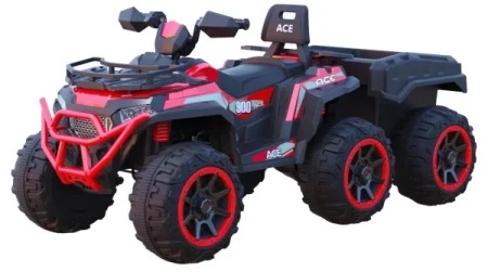 TSport ts-153-c atv veliki dečiji kvad 4×4 na akumulator sa prikolicom u crvenoj boji ( TS-153-C CR ) -1