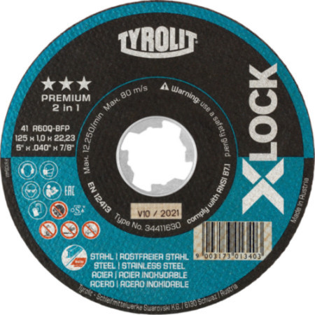 Tyrolit rezna ploča 115x1.6 2u1 x-lock ( 34411629 )
