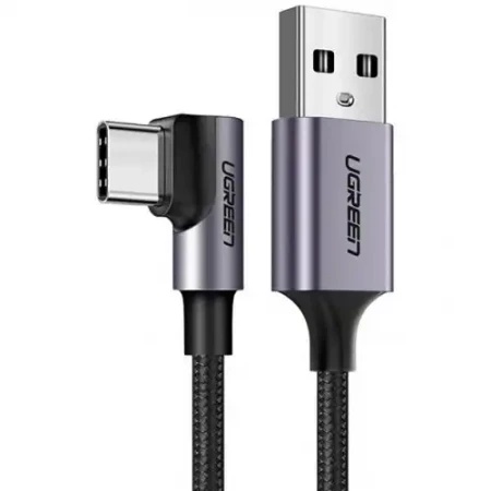 Ugreen us284 ugaoni kabl usb-c m. na usb2.0 a male 3a (90°) ( 50942 )
