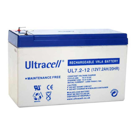 Ultracell battery 12V / 7.2Ah, UPS ( UL7.2-12 ) - Img 1