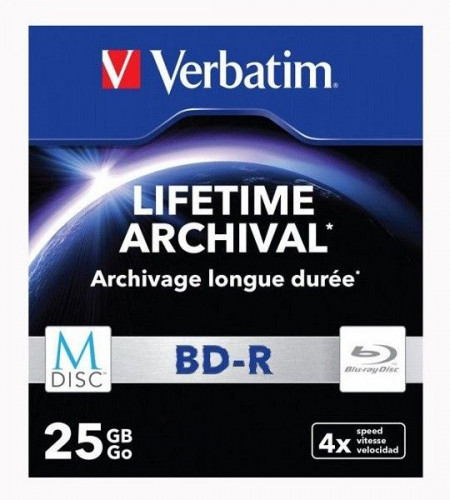 Verbatim 43827 Blu-Ray M-Disk 25GB 4X slim case ( 525M/Z ) - Img 1