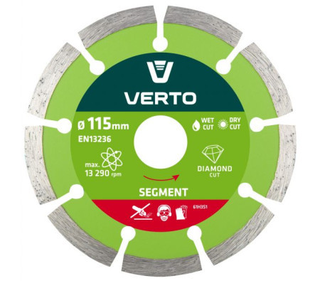 Verto dijamantski disk 115mm segment ( 61H3S1 )