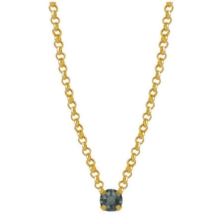 Victoria cruz celina diamond gold ogrlica sa swarovski kristalom ( a3871-03dg )-1