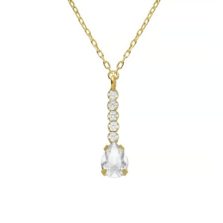 Victoria cruz eunoia crystal gold ogrlica sa swarovski kristalima ( a4360-07dg )