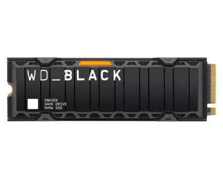 WD 2TB M.2 NVMe Gen4 WDS200T2XHE Black SN850X + Heatsink