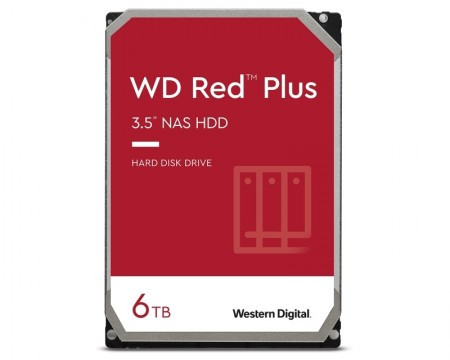 WD 6TB 3.5" SATA III 128MB WD60EFZX red plus