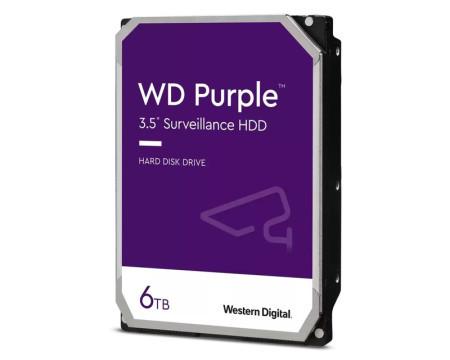 WD 6TB 3.5&quot; SATA III 64MB IntelliPower WD64PURZ Purple - Img 1