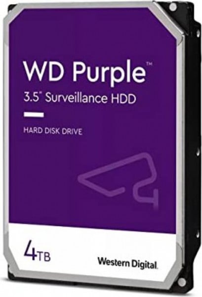 WD HDD 4TB WD42PURZ SATA3 256MB purple surveillance recertified