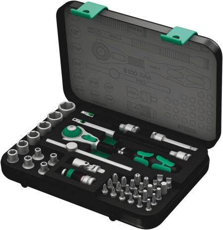 Wera 8100 SA 4 Zyklop set gedora, 1/4", Imperial, 41 komada, 05003535001 ( WERA 003535 )