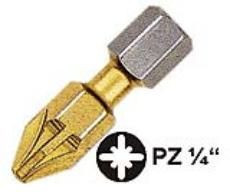 Witte pin PZ2 1/4&quot;x25 flex tin ( 28446 ) - Img 1
