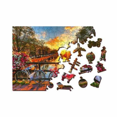 Wooden City drvene puzzle - Amsterdam L ( 502288 ) - Img 1