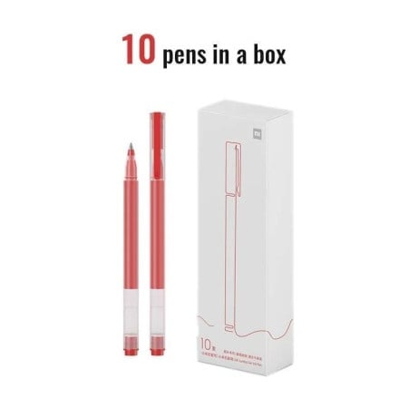 Xiaomi Mi High-capacity Gell Pen (10-Pack) (Red)-1