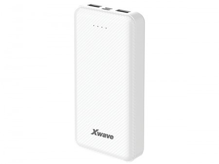 Xwave 20000mAh/2.4A /2 xUSB mesta za punjenje/USB Type-C/micro-USB/ kab ( NT 22 white ) - Img 1