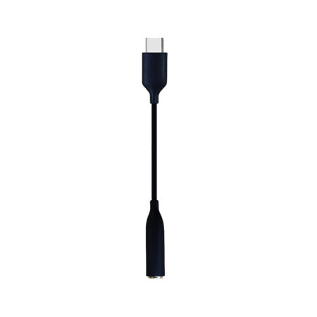 XWave adapter Tip C na 3.5mm, duzina kabla 0.1m, za slusanje muzike, crni ( Adapter audio Tip C na 3.5mm )