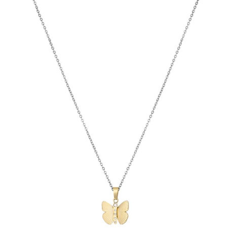 Ženska freelook srebrna zlatna ogrlica od hirurškog Čelika ( frj.3.6034.4 )
