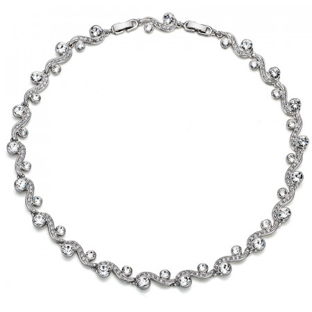 Ženska oliver weber precious crystal ogrlica sa swarovski belim kristalom ( 11134 )