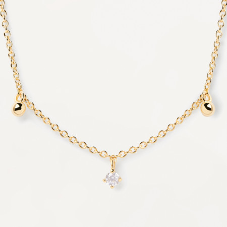 Ženska pd paola love triangle zlatna ogrlica sa pozlatom 18k ( co01-491-u ) - Img 1