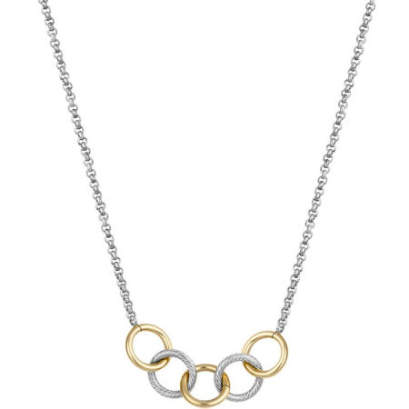 Ženska santa barbara polo srebrna zlatna ogrlica od hirurškog Čelika ( sbj.3.4011.4 ) - Img 1