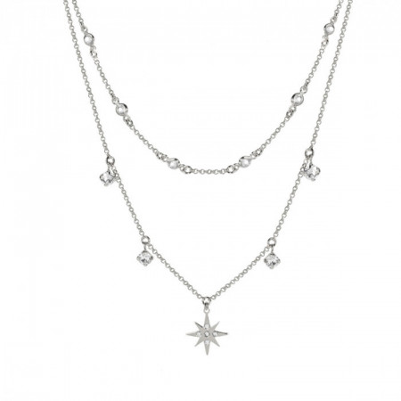 Ženska victoria cruz rebekka crystal ogrlica sa swarovski belim kristalima ( a3781-07hg ) - Img 1